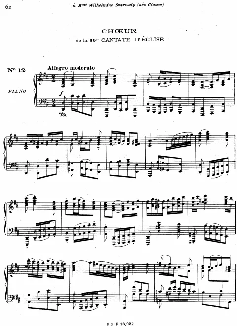 12. Choral from Cantata No.30