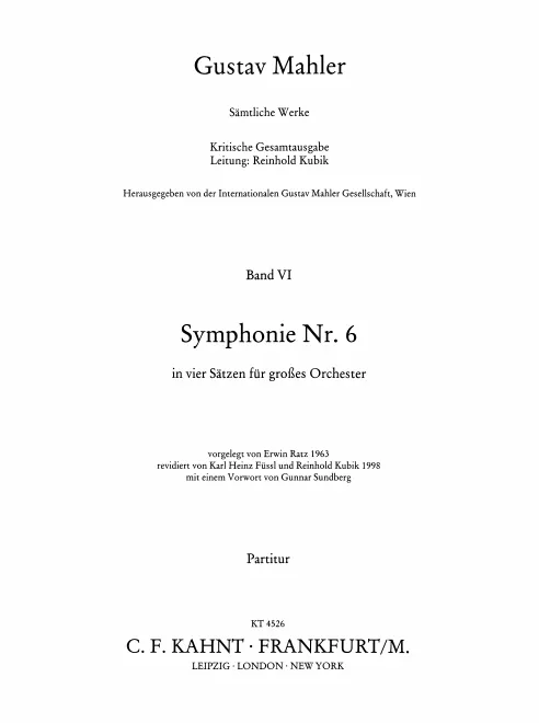 VI. Symphony No.6, GMW 46