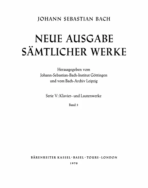 3. Inventionen und Sinfonien