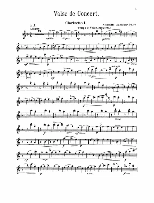 Clarinet 1, 2, 3 (A/B)