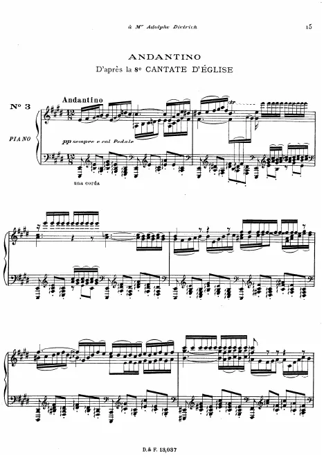 3. Andantino after Cantata No.8