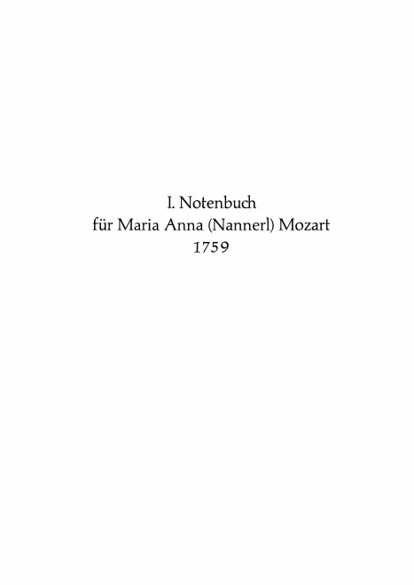 Complete Nannerl Notenbuch (scan)