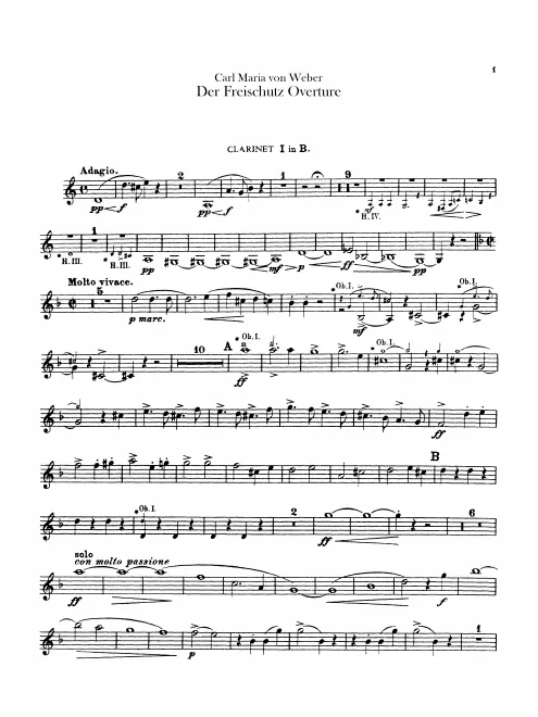 Clarinet 1, 2 (B)