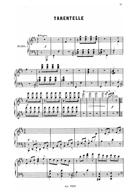 5. Tarentelle