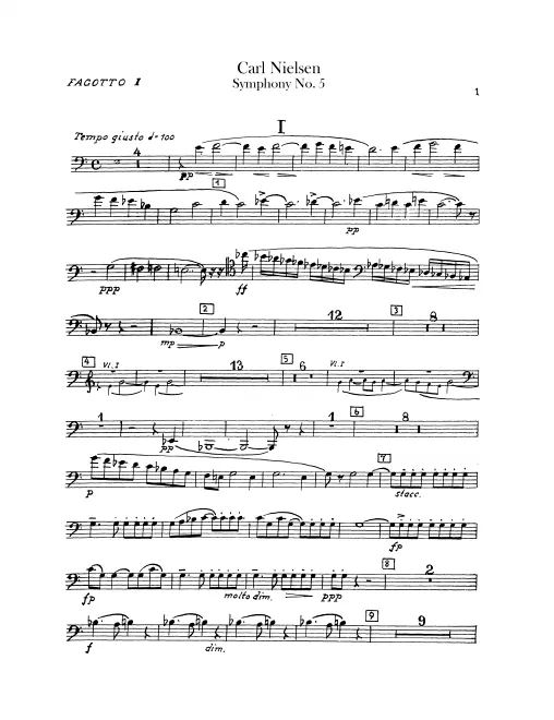 Bassoon 1, 2, Contrabassoon**
