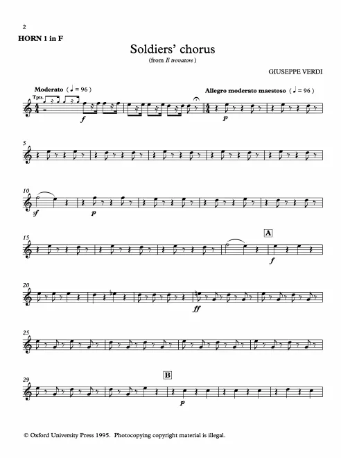 Horn 1, 2, 3, 4 (F)