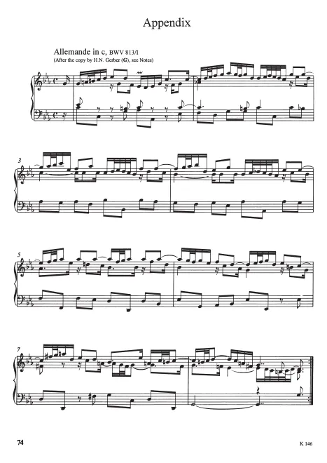 Appendix (6 alternative versions of movements)