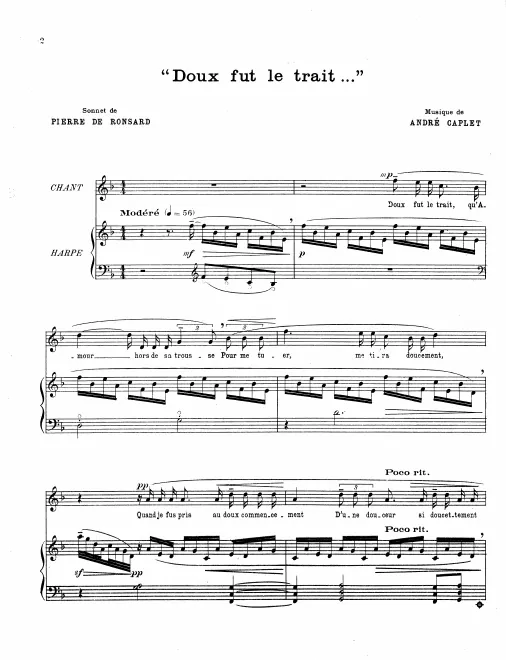 Complete score (voice and harp)