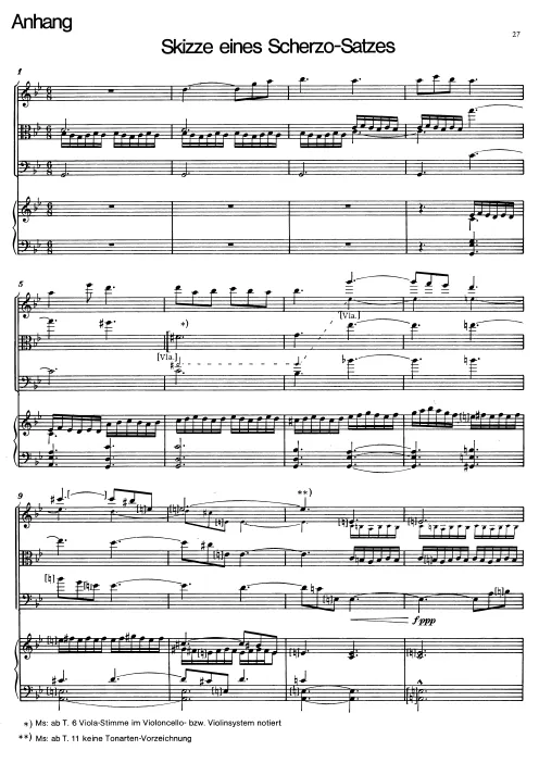 2. Scherzo (fragment)
