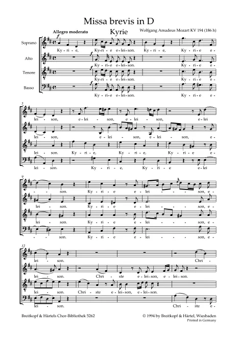Choral Score