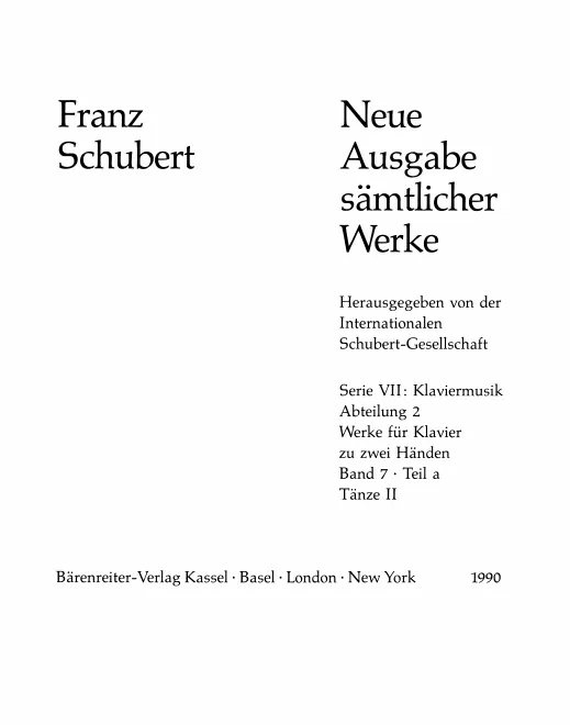 7. Tänze II