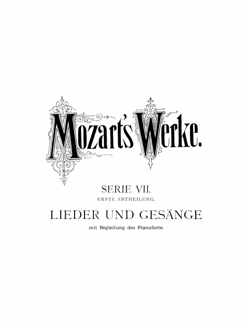 7. Lieder und Kanons (Band I, II)