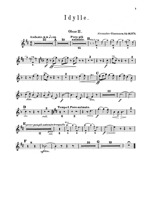 Oboe 1, 2