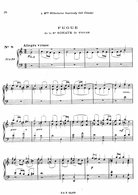 8. Fugue from Violin Sonata No.5