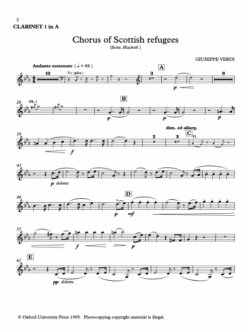 Clarinet 1, 2 (A)