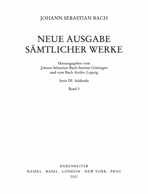 3/2. Die Kopisten Johann Sebastian Bachs (Abbildungsband)