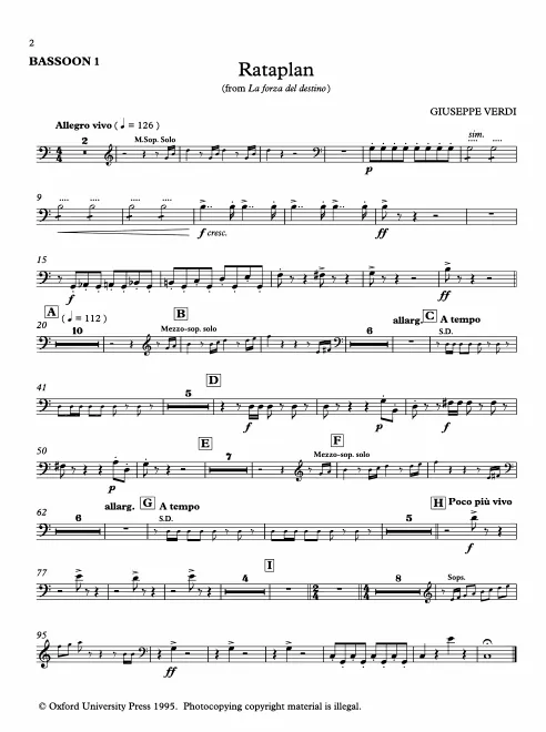 Bassoon 1, 2
