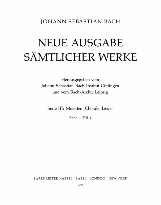2/1. Choräle und geistliche Lieder, Teil 1: Repertoires der zeit vor 1750
