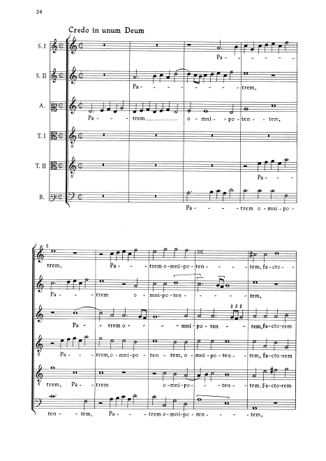 IV. Credo in unum Deum