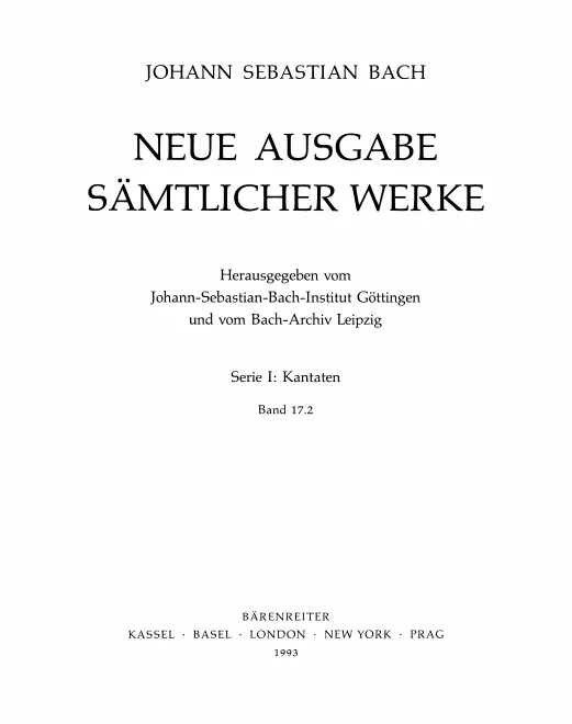 17/2. Kantaten zum 5. und 6. Sonntag nach Trinitatis