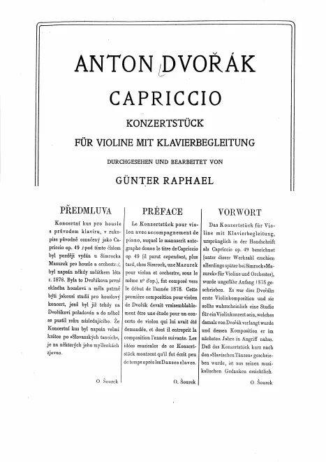 Piano Score & Violin Part