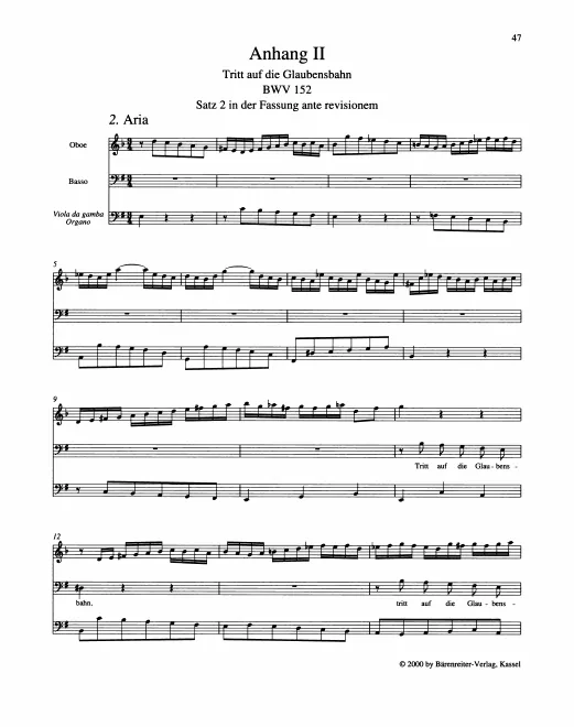 Anhang: Complete Score (, original key, revised version)