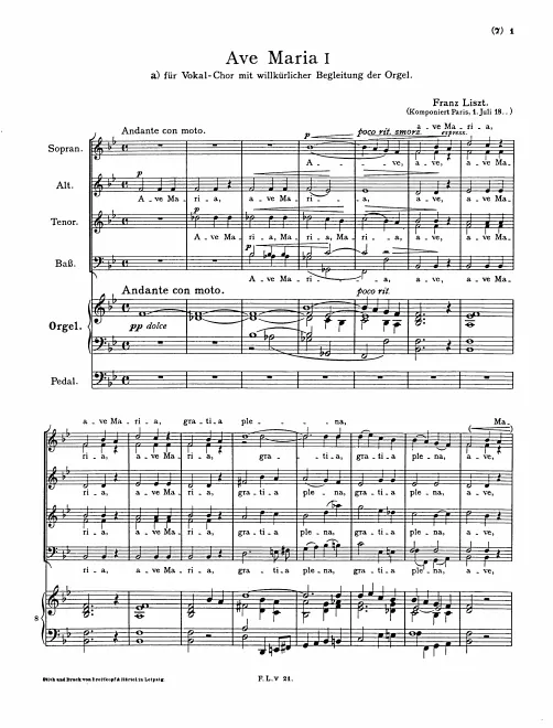 Complete Score (S.20/1)
