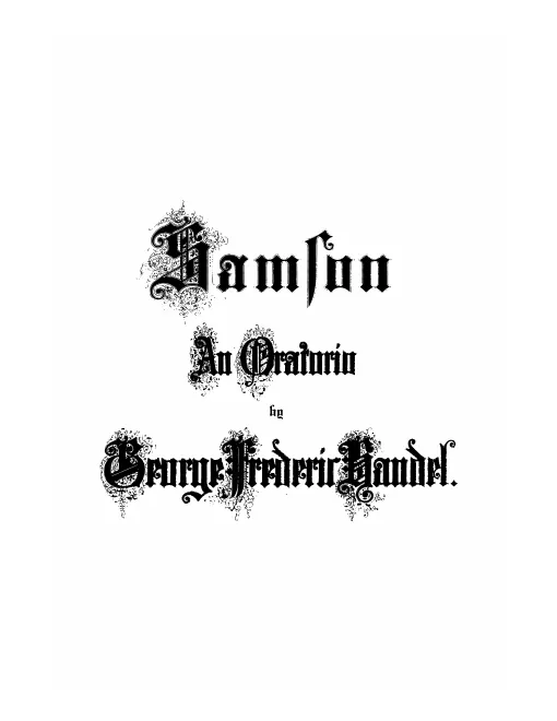 10. Samson: Oratorium (1861)