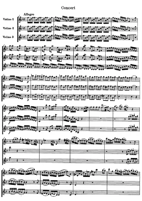 Violin 1, 2, 3 solo