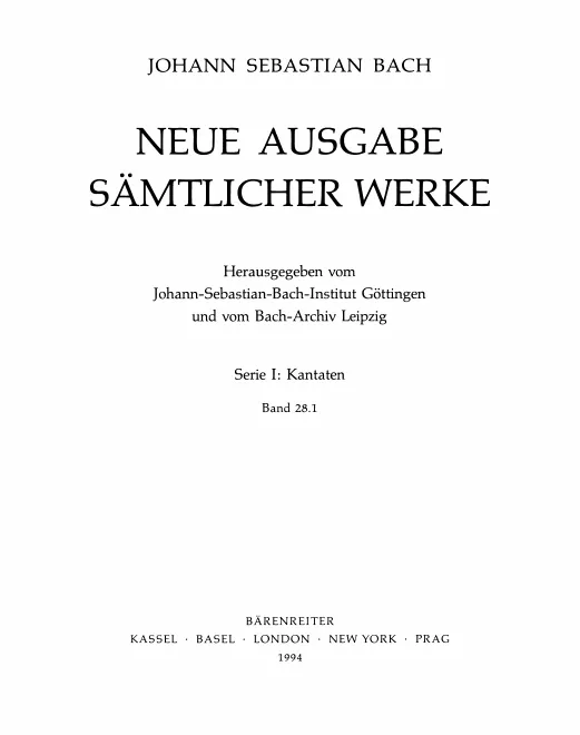 28/1. Kantaten zu Marienfesten I