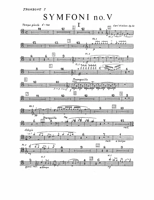 Trombone 1, 2, 3, Tuba