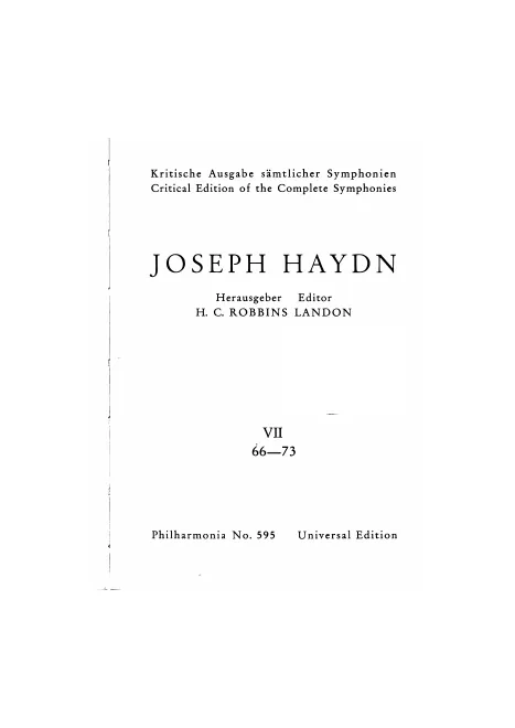7. Symphonies Nos.66-73