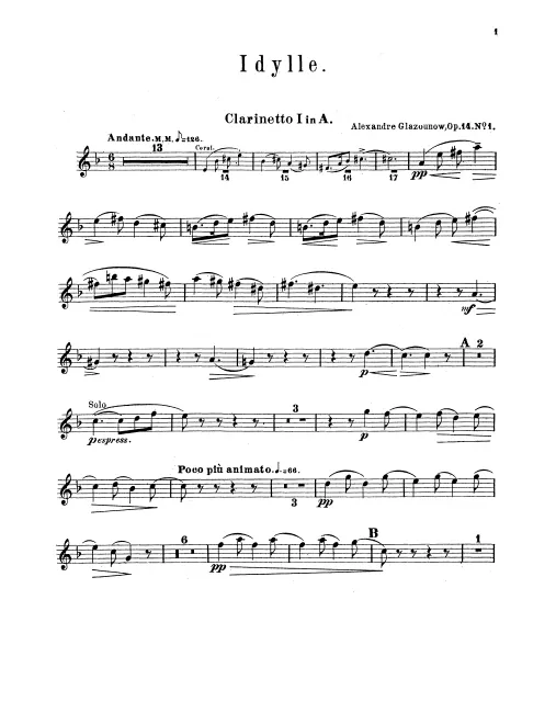 Clarinet 1, 2 (A/B)