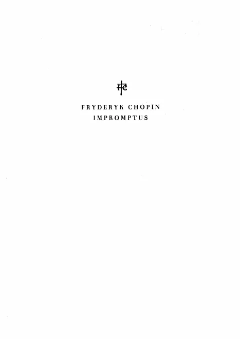 IV. Impromptus