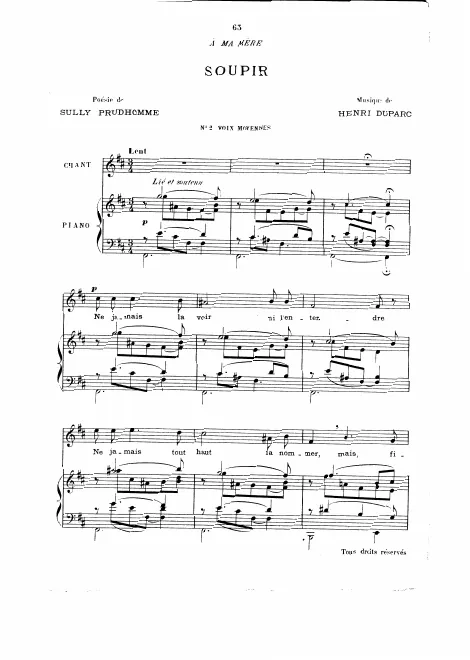 Complete Score (B minor, medium voice)
