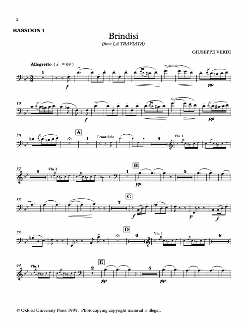 Bassoon 1, 2