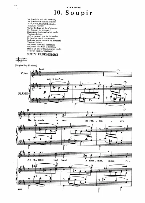 Complete Score (Original key, high voice)