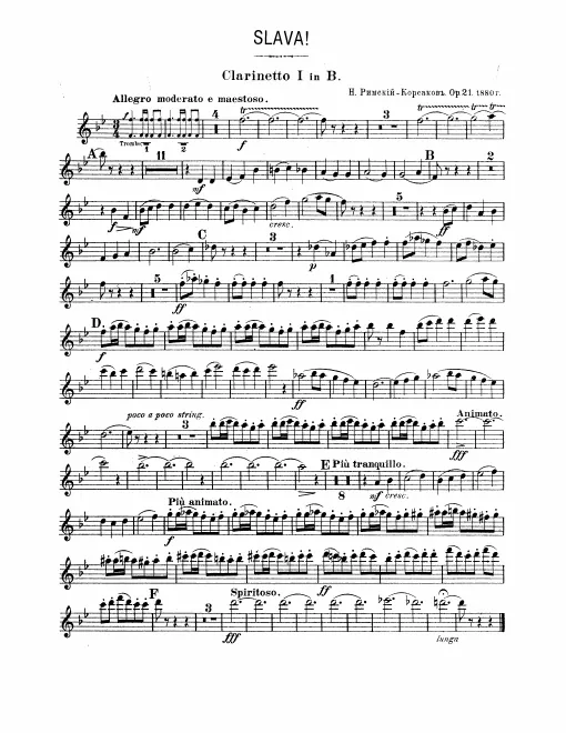 Clarinet 1, 2 (B)