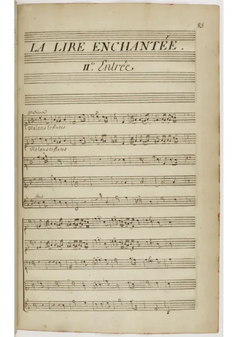 Entrée II. La Lyre Enchantée