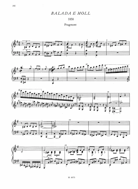 Ballade in E minor
