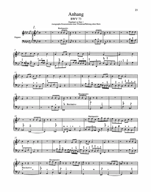 Anhang: Organ Obbligato (Horn, alternate)