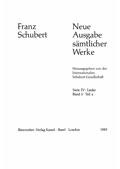 5. Lieder Band 5