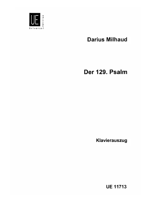 Vocal Score