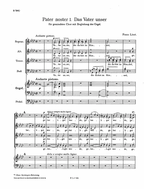 Complete Score (S.29)