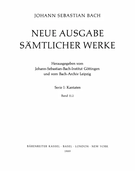 11/2. Kantaten zum Sonntag Jubilate