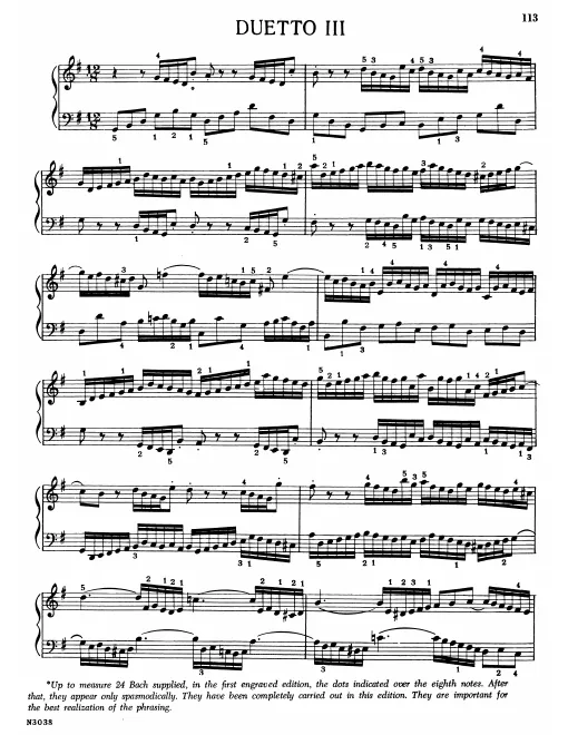 3. Duetto in , BWV 804