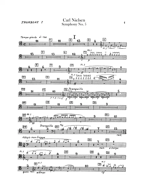 Trombone 1, 2, 3, Tuba