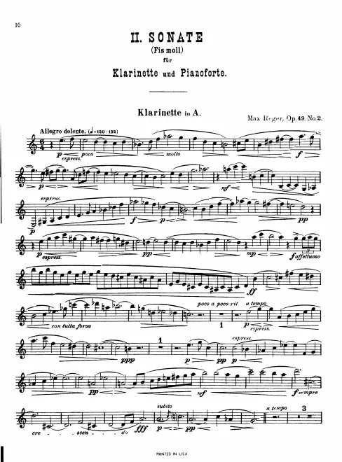 Clarinet Part (in A)