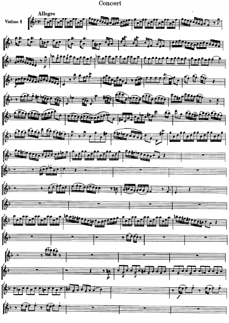 Violin 1 solo