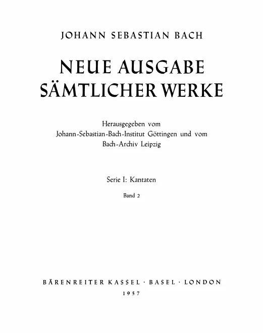 2. Kantaten zum 1. Weihnachtstag